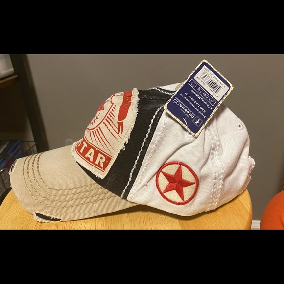 Lone Star “1845” Distressed Baseball Cap Hat Mesh Back - Picture 2 of 12
